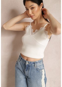 Biały Top Ionenia ze sklepu Renee odzież w kategorii Bluzki damskie - zdjęcie 157060851