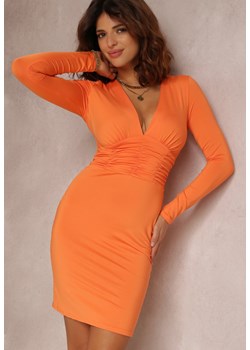 Pomarańczowa Sukienka Amarhaera ze sklepu Renee odzież w kategorii Sukienki - zdjęcie 157060921