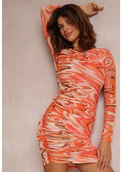 Pomarańczowa Sukienka Naesusa ze sklepu Renee odzież w kategorii Sukienki - zdjęcie 157060940