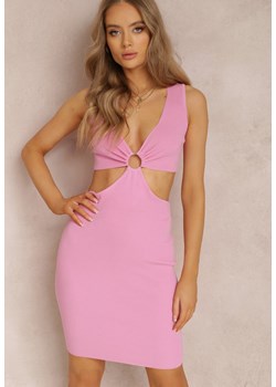 Różowa Sukienka Monomeda ze sklepu Renee odzież w kategorii Sukienki - zdjęcie 157061343