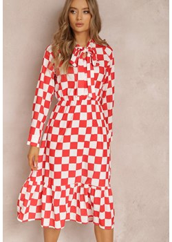 Czerwona Sukienka Dianima ze sklepu Renee odzież w kategorii Sukienki - zdjęcie 157061393