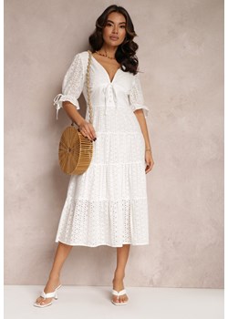 Biała Sukienka Evonia ze sklepu Renee odzież w kategorii Sukienki - zdjęcie 157061464