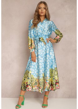 Jasnoniebieska Sukienka Eladia ze sklepu Renee odzież w kategorii Sukienki - zdjęcie 157061583