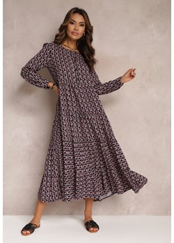 Granatowa Sukienka Pherothoe ze sklepu Renee odzież w kategorii Sukienki - zdjęcie 157061752