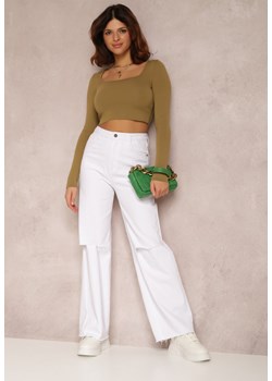 Białe Jeansy Parthesilea ze sklepu Renee odzież w kategorii Jeansy damskie - zdjęcie 157061812