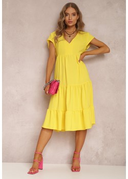 Żółta Sukienka Egeira ze sklepu Renee odzież w kategorii Sukienki - zdjęcie 157062354