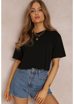 Czarny T-shirt Phelista ze sklepu Renee odzież w kategorii Bluzki damskie - zdjęcie 157062454