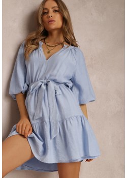 Niebieska Sukienka Kharon ze sklepu Renee odzież w kategorii Sukienki - zdjęcie 157062612