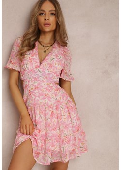Różowa Sukienka Cythiala ze sklepu Renee odzież w kategorii Sukienki - zdjęcie 157062624