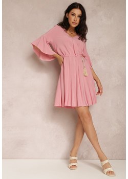Różowa Sukienka Hypsilea ze sklepu Renee odzież w kategorii Sukienki - zdjęcie 157062674