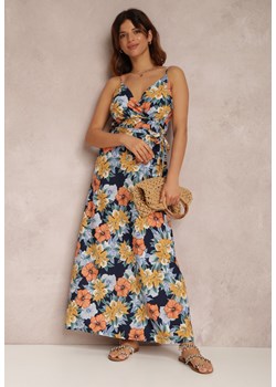 Granatowa Sukienka Poladina ze sklepu Renee odzież w kategorii Sukienki - zdjęcie 157063104