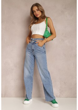 Niebieskie Jeansy Wide Leg Hellina ze sklepu Renee odzież w kategorii Jeansy damskie - zdjęcie 157063254