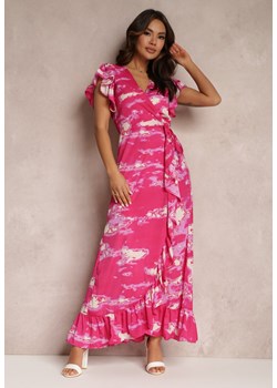 Fuksjowa Sukienka Amakos ze sklepu Renee odzież w kategorii Sukienki - zdjęcie 157063343