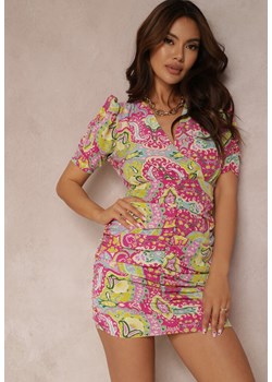 Fuksjowa Sukienka Thalithoe ze sklepu Renee odzież w kategorii Sukienki - zdjęcie 157063603