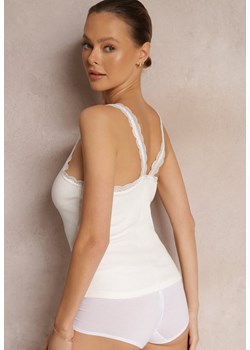 Biały Top Bawełniany Notogeus ze sklepu Renee odzież w kategorii Bluzki damskie - zdjęcie 157063750