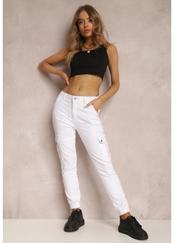 Białe Spodnie Cargo Eraste ze sklepu Renee odzież w kategorii Spodnie damskie - zdjęcie 157063811