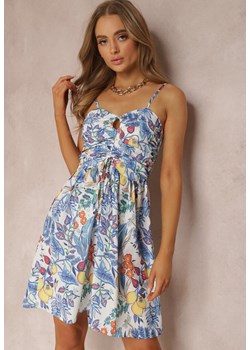 Biało-Niebieska Sukienka Mellia ze sklepu Renee odzież w kategorii Sukienki - zdjęcie 157064252