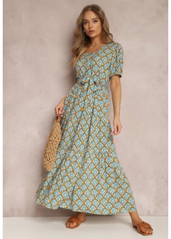 Miętowa Sukienka Amarhotis ze sklepu Renee odzież w kategorii Sukienki - zdjęcie 157064513