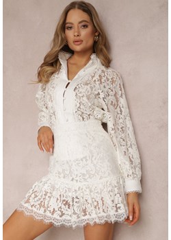 Biały 2-Częściowy Komplet Thessaia ze sklepu Renee odzież w kategorii Komplety i garnitury damskie - zdjęcie 157064632
