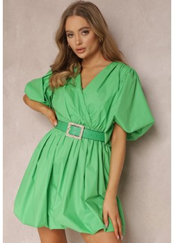 Zielona Sukienka z Paskiem Galale ze sklepu Renee odzież w kategorii Sukienki - zdjęcie 157064651