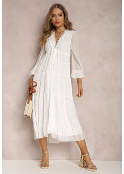 Biała Sukienka Endeina ze sklepu Renee odzież w kategorii Sukienki - zdjęcie 157064852