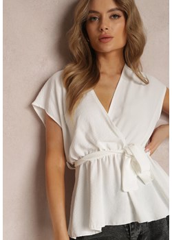 Biała Bluzka Rhenippe ze sklepu Renee odzież w kategorii Bluzki damskie - zdjęcie 157064934