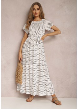 Biała Sukienka z Wiskozy Ampolea ze sklepu Renee odzież w kategorii Sukienki - zdjęcie 157065160