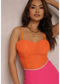 Pomarańczowy Top Phelliolea ze sklepu Renee odzież w kategorii Bluzki damskie - zdjęcie 157066052