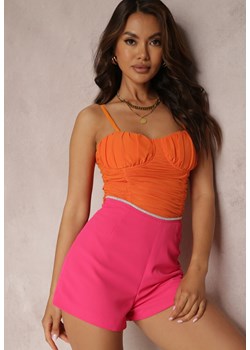 Pomarańczowy Top Phelliolea ze sklepu Renee odzież w kategorii Bluzki damskie - zdjęcie 157066054