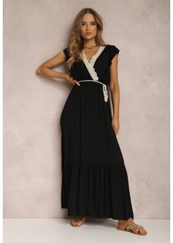 Czarna Sukienka Ampanie ze sklepu Renee odzież w kategorii Sukienki - zdjęcie 157066221