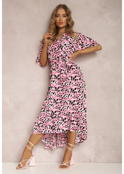 Różowo-Biała Sukienka Andraea ze sklepu Renee odzież w kategorii Sukienki - zdjęcie 157066511