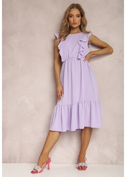 Fioletowa Sukienka Philonia ze sklepu Renee odzież w kategorii Sukienki - zdjęcie 157066561
