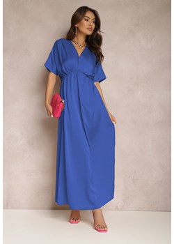 Granatowa Sukienka Satynowa Cythora ze sklepu Renee odzież w kategorii Sukienki - zdjęcie 157066631