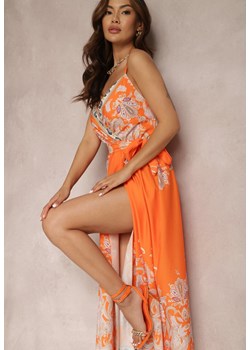 Pomarańczowa Sukienka Tryphica ze sklepu Renee odzież w kategorii Sukienki - zdjęcie 157066751