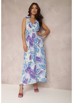 Niebieska Sukienka Hekice ze sklepu Renee odzież w kategorii Sukienki - zdjęcie 157066801