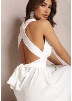 Biała Sukienka Barbamna ze sklepu Renee odzież w kategorii Sukienki - zdjęcie 157067212