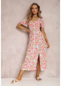 Różowo-Niebieska Sukienka Alemameia ze sklepu Renee odzież w kategorii Sukienki - zdjęcie 157067382