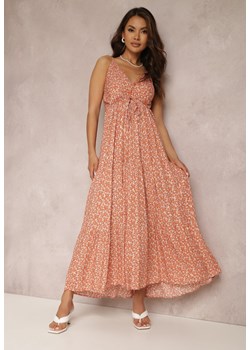 Pomarańczowa Sukienka Antatthe ze sklepu Renee odzież w kategorii Sukienki - zdjęcie 157067532