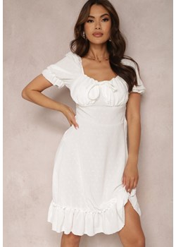 Biała Sukienka Hyrmeda ze sklepu Renee odzież w kategorii Sukienki - zdjęcie 157067662