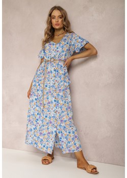 Jasnoniebieska Sukienka z Paskiem Caeonia ze sklepu Renee odzież w kategorii Sukienki - zdjęcie 157067813