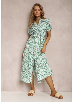 Zielona Sukienka z Bawełny Andrilla ze sklepu Renee odzież w kategorii Sukienki - zdjęcie 157067953