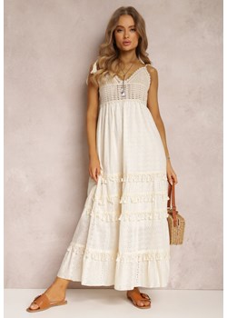 Jasnobeżowa Sukienka Eidameia ze sklepu Renee odzież w kategorii Sukienki - zdjęcie 157068243