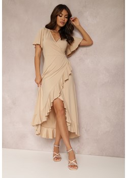 Beżowa Sukienka Anns ze sklepu Renee odzież w kategorii Sukienki - zdjęcie 157068902