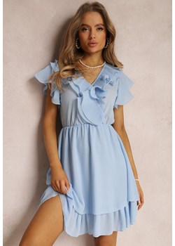 Niebieska Sukienka Canolea ze sklepu Renee odzież w kategorii Sukienki - zdjęcie 157069251