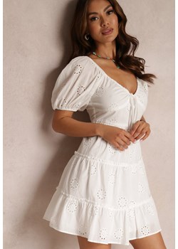Biała Sukienka Rhodane ze sklepu Renee odzież w kategorii Sukienki - zdjęcie 157069414