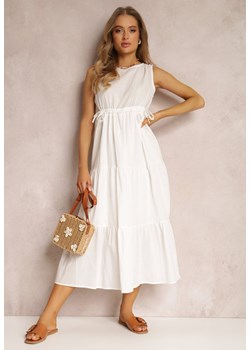 Biała Sukienka Bawełniana Machi ze sklepu Renee odzież w kategorii Sukienki - zdjęcie 157069781