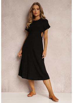 Czarna Sukienka Bawełniana Satho ze sklepu Renee odzież w kategorii Sukienki - zdjęcie 157069861