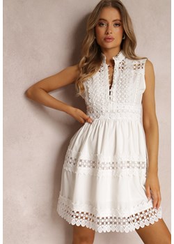 Biała Sukienka Athethra ze sklepu Renee odzież w kategorii Sukienki - zdjęcie 157070051