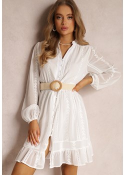 Biała Sukienka Merrinni ze sklepu Renee odzież w kategorii Sukienki - zdjęcie 157070061