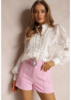 Różowe Szorty Feodites ze sklepu Renee odzież w kategorii Szorty - zdjęcie 157070071